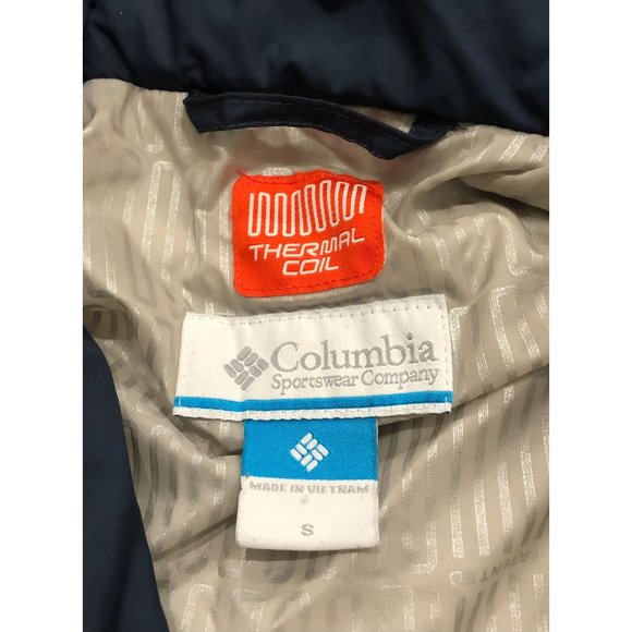 Columbia Womens Small Blue Thermal Coil Hooded Full Zip Jacket - Picture 4 of 7